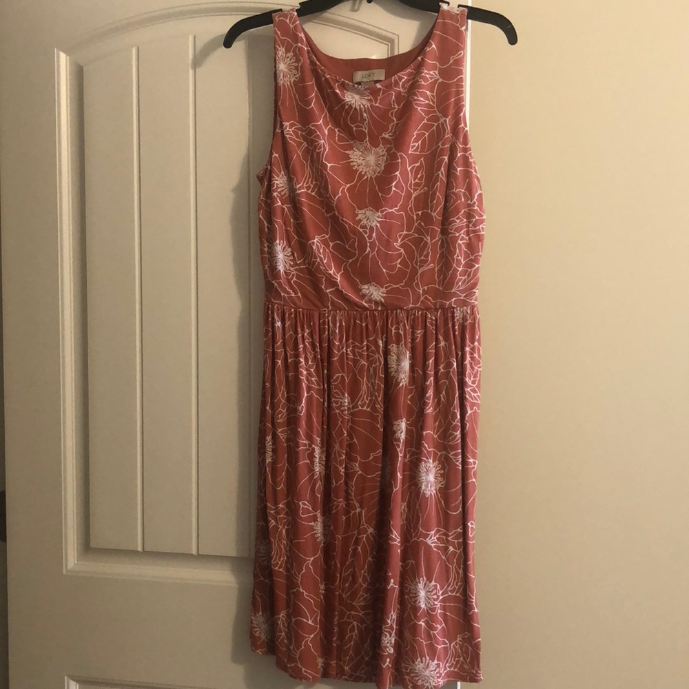 🆕 Coral sleeveless dress
